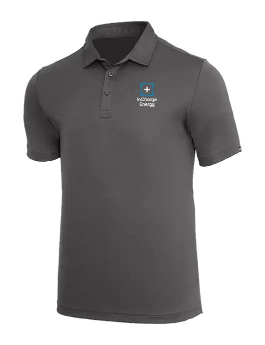 TravisMathew Med Dark Grey Coto Performance Polo w/InCharge Logo
