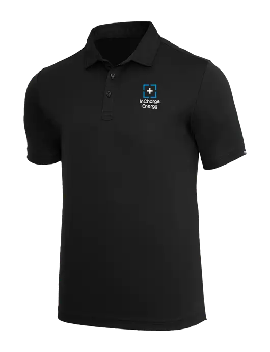 TravisMathew Black Coto Performance Polo w/InCharge Logo