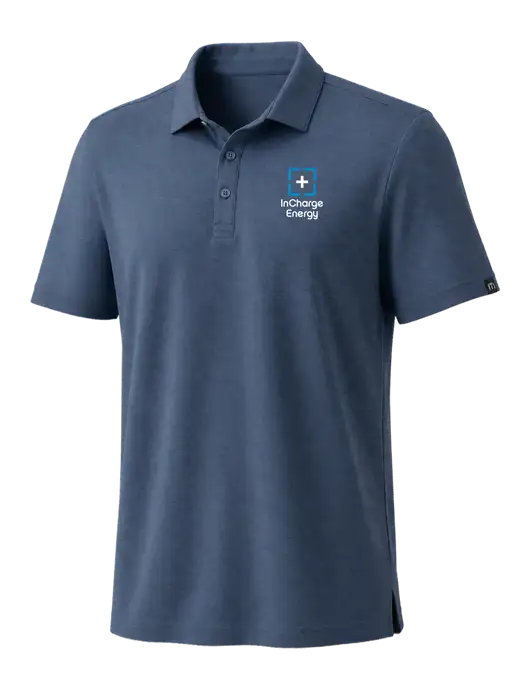 TravisMathew Dark Slate Blue Coto Performance Polo w/InCharge Logo