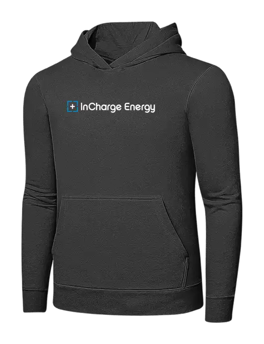 Charcoal 7.8 oz Ring Spun Hooded Sweatshirt w/InCharge Logo