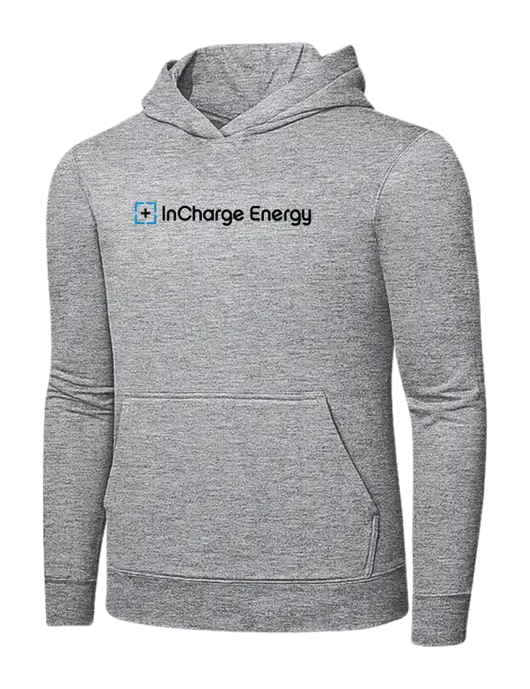 Light Grey Heather 7.8 oz Ring Spun Hooded Sweatshirt w/InCharge Logo