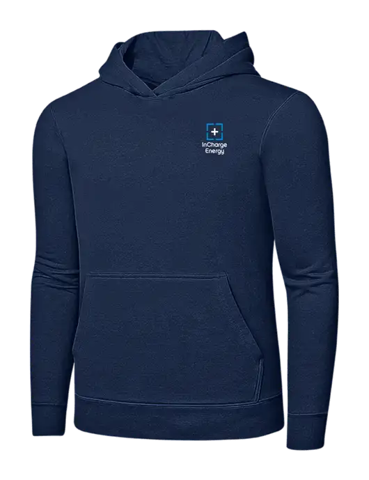 Navy 7.8 oz Ring Spun Hooded Sweatshirt w/InCharge Logo