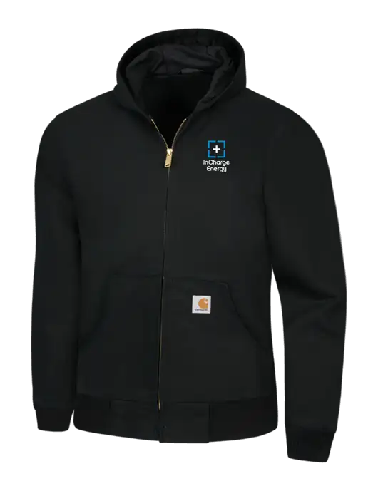 Carhartt Black Thermal Lined Duck Active Jacket w/InCharge Logo