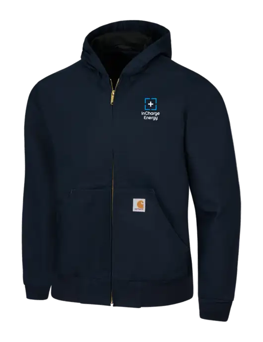 Carhartt Navy Thermal Lined Duck Active Jacket w/InCharge Logo