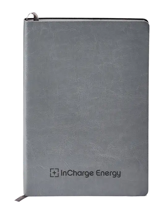 Fabrizio Grey Soft Cover 5.75 x 8.125 Journal w/InCharge Logo