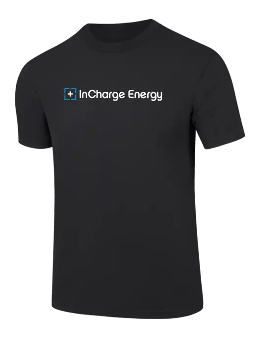 Comfort Colors 6.1 oz Black Heavyweight Ring Spun T-Shirt w/InCharge Logo