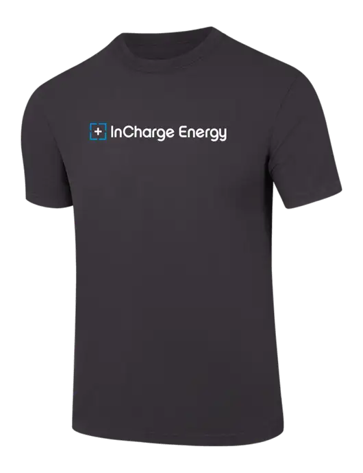 Comfort Colors 6.1 oz Dark Grey Heavyweight Ring Spun T-Shirt w/InCharge Logo