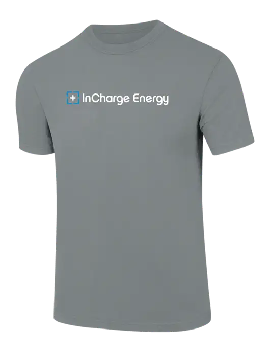 Comfort Colors 6.1 oz Medium Grey Heavyweight Ring Spun T-Shirt w/InCharge Logo