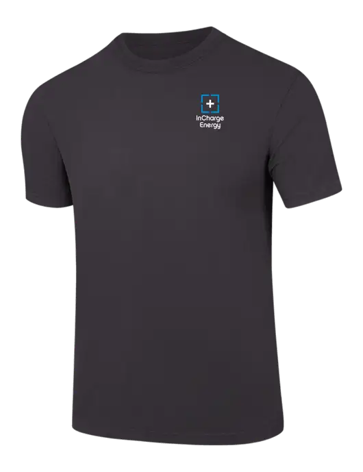 Comfort Colors 6.1 oz Dark Grey Heavyweight Ring Spun T-Shirt w/InCharge Logo