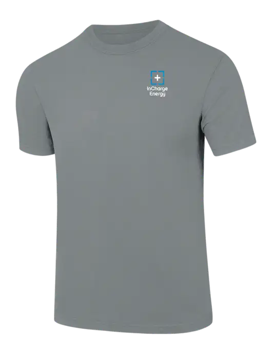 Comfort Colors 6.1 oz Medium Grey Heavyweight Ring Spun T-Shirt w/InCharge Logo