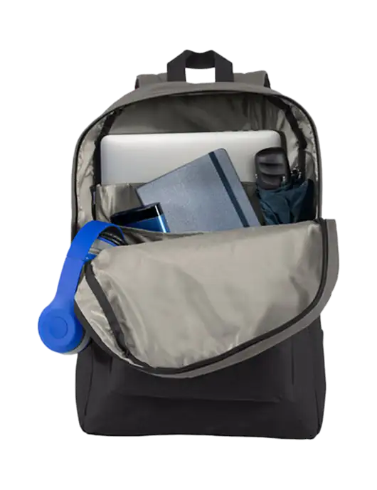 Retro Dark Charcoal/Black Backpack w/InCharge Logo