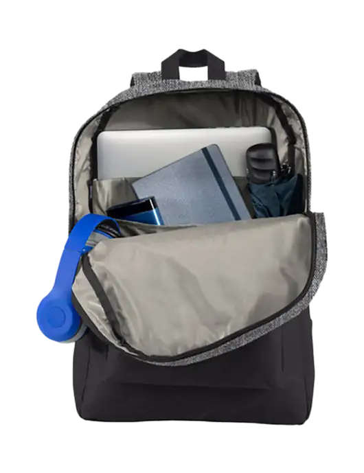 Retro Heather Grey/Black Backpack w/InCharge Logo